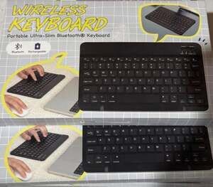 Ultra-Slim Rechargeable Wireless Bluetooth Keyboard for Tablets and Smartphones